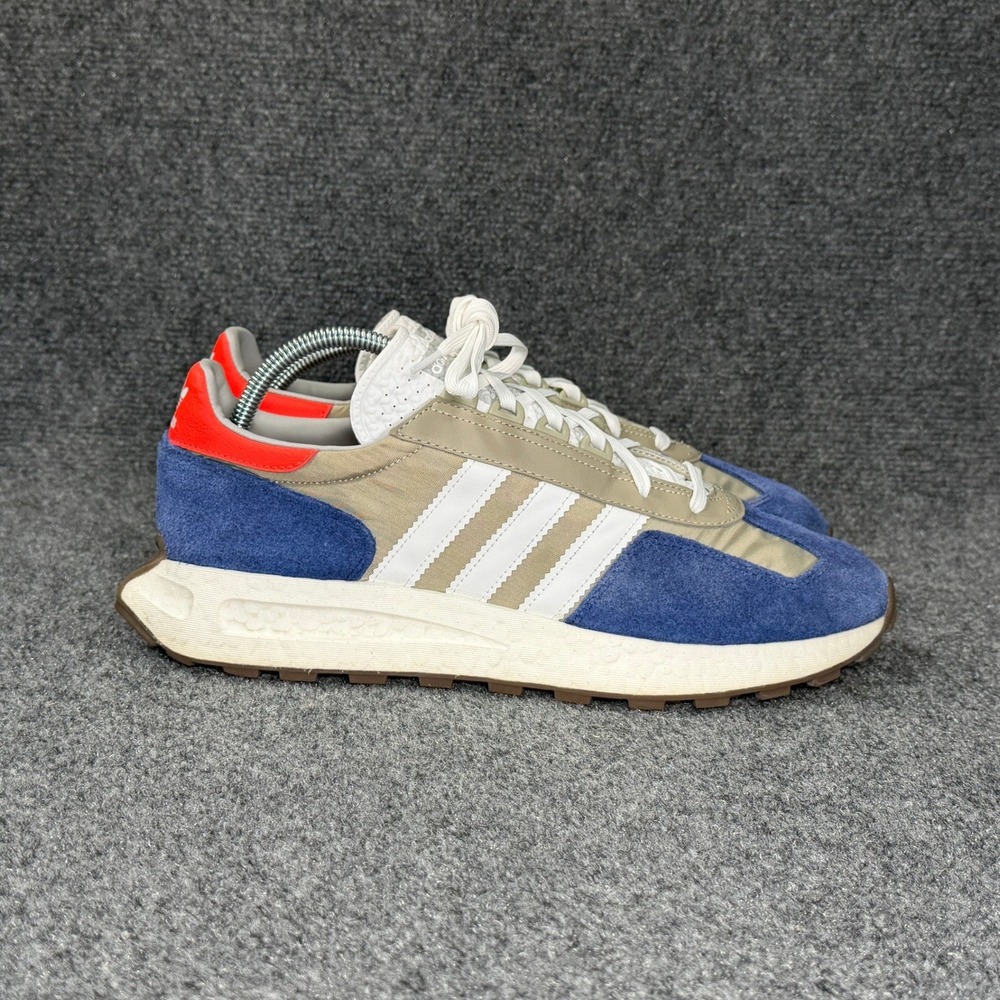 Adidas Retropy E5 Athletic‎ Shoes Men's 13 Grey Victory Blue Red Retro Sneakers
